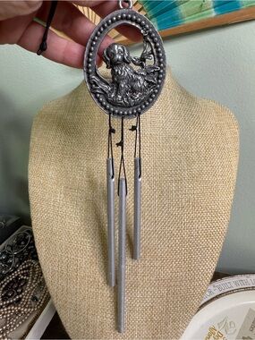 Dog Portrait Silver Wind Chime